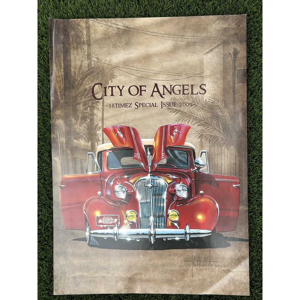 M. Pickel City of Angels 38Timez 2009 Lowrider Car Art Poster